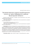 Лесоводственная оценка возобновления сосны на гарях Бабаевского района Вологодской области