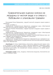 Сравнительная оценка силоса из люцерны в чистом виде и в смеси с бобовыми и злаковыми травами