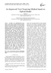 An Improved Text Clustering Method based on Hybrid Model