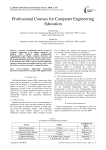 Professional Courses for Computer Engineering Education