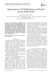 Optimization of SVM Multiclass by Particle Swarm (PSO-SVM)