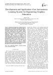 Development and Application of an Autonomous Learning System for Engineering Graphics Education