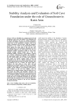 Stability Analysis and Evaluation of Soil Cave Foundation under the role of Groundwater in Karst Area