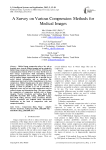A Survey on Various Compression Methods for Medical Images