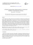 A Natural Language Query Builder Interface for Structured Databases Using Dependency Parsing