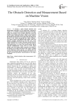 The Obstacle Detection and Measurement Based on Machine Vision