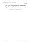 The Study of Joint Acoustic Holography Algorithms based on Continuous Scanning