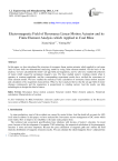 Electromagnetic Field of Resonance Linear Motion Actuator and its Finite Element Analysis which Applied to Coal Mine