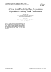 A New Joint Possibility Data Association Algorithm Avoiding Track Coalescence