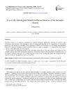 Use of the Ontological Model for Personification of the Semantic Search