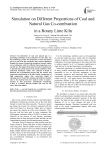 Simulation on Different Proportions of Coal and Natural Gas Co-combustion in a Rotary Lime Kiln