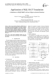 Application of SQL RAT Translation