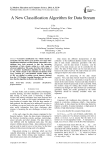 A New Classification Algorithm for Data Stream