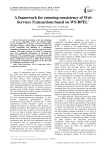 A framework for ensuring consistency of Web Services Transactions based on WS-BPEL