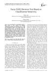 Fuzzy SLIQ Decision Tree Based on Classification Sensitivity