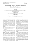 Intelligent PI Fuzzy Control of An Electro-Hydraulic Manipulator