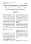 Design and Implementation of Face Recognition System in Matlab Using the Features of Lips