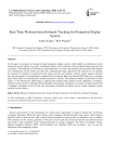 Real Time Webcam based Infrared Tracking for Projection Display System