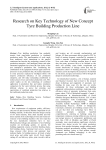 Research on Key Technology of New Concept Tyre Building Production Line