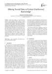 Mining Social Data to Extract Intellectual Knowledge