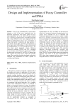 Design and Implementation of Fuzzy Controller on FPGA