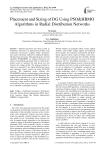 Placement and Sizing of DG Using PSO&HBMO Algorithms in Radial Distribution Networks