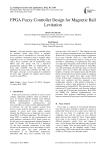 FPGA Fuzzy Controller Design for Magnetic Ball Levitation