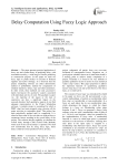 Delay Computation Using Fuzzy Logic Approach