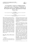 A Comparative Analysis of Multigranular Approaches and on Topoligical Properties of Incomplete Pessimistic Multigranular Rough Fuzzy Sets