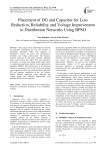 Placement of DG and Capacitor for Loss Reduction, Reliability and Voltage Improvement in Distribution Networks Using BPSO