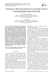 A Frame of Intrusion Detection Learning System Utilizing Radial Basis Function