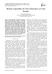 Robust Algorithm for Face Detection in Color Images