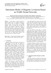 Simulation Model of Magnetic Levitation Based on NARX Neural Networks