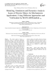 Modeling, Simulation and Dynamics Analysis Issues of Electric Motor, for Mechatronics Applications, Using Different Approaches and Verification by MATLAB/Simulink