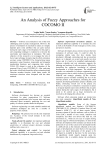 An Analysis of Fuzzy Approaches for COCOMO II