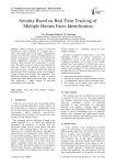Security Based on Real Time Tracking of Multiple Human Faces Identification