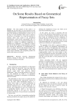 On Some Results Based on Geometrical Representation of Fuzzy Sets