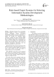 Rule-based Expert Systems for Selecting Information Systems Development Methodologies