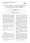 Transient Stability Assessment using Decision Trees and Fuzzy Logic Techniques