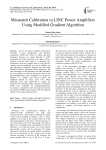 Mismatch Calibration in LINC Power Amplifiers Using Modified Gradient Algorithm