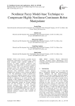 Nonlinear Fuzzy Model-base Technique to Compensate Highly Nonlinear Continuum Robot Manipulator