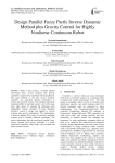 Design Parallel Fuzzy Partly Inverse Dynamic Method plus Gravity Control for Highly Nonlinear Continuum Robot