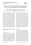 Design of an Automated Secure Garage System Using License Plate Recognition Technique