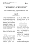 Performance Analysis of Multi Functional Bot System Design Using Microcontroller