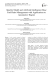 Quality Model and Artificial Intelligence Base Fuel Ratio Management with Applications to Automotive Engine