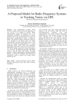 A Proposed Model for Radio Frequency Systems to Tracking Trains via GPS(The Study for Egyptian National Railways)