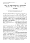 Filter Loop Reduction in DT BP Sigma-Delta Modulator Assisted by Noise Coupling Technique