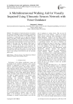 A Multidimensional Walking Aid for Visually Impaired Using Ultrasonic Sensors Network with Voice Guidance
