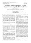 Sequential Adaptive RBF-Fuzzy Variable Structure Control Applied to Robotics Systems
