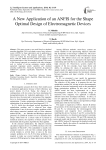 A New Application of an ANFIS for the Shape Optimal Design of Electromagnetic Devices